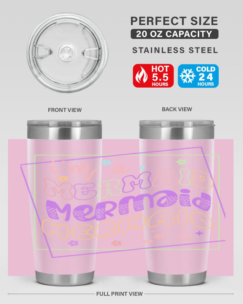 Im A Mermaid 256#- mermaid- Tumbler