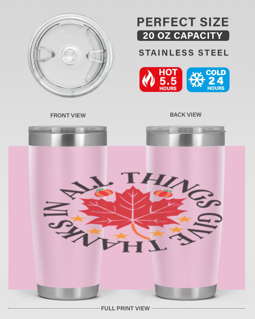 Inallthingsgivethanks 353#- fall- Tumbler