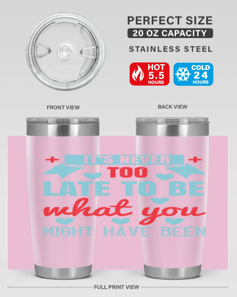 It’s never too late to be what you might have been Style 303#- nurse- tumbler