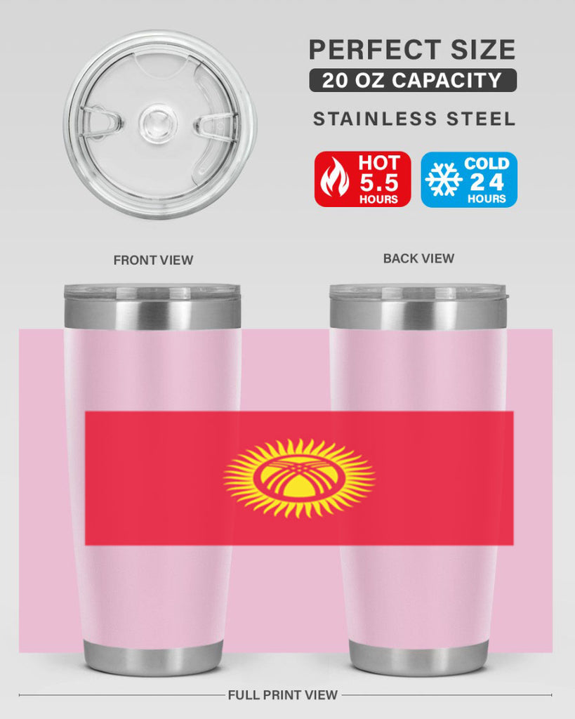 Kyrgyzstan 106#- world flags- Tumbler