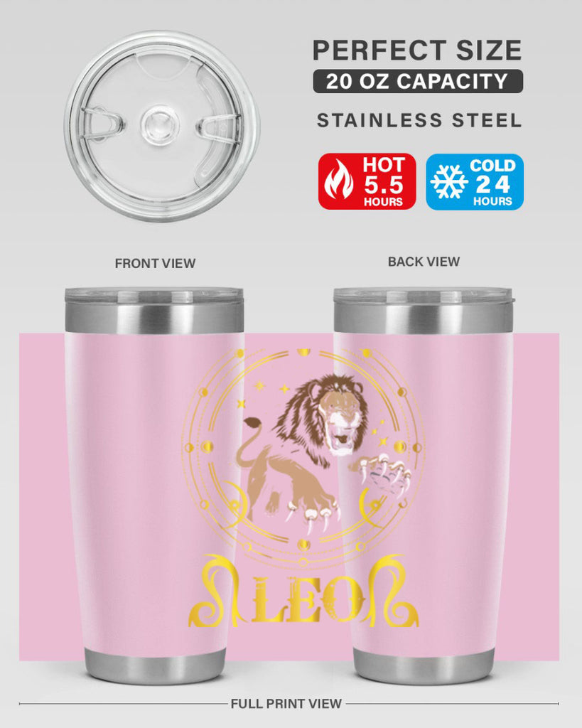 Leo 297#- zodiac- Tumbler