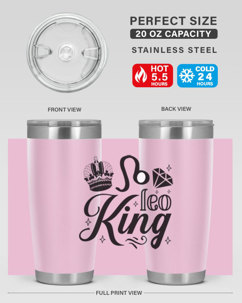 Leo king 290#- zodiac- Tumbler