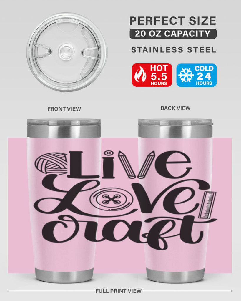 Live Love Craft 14#- crafting- Tumbler