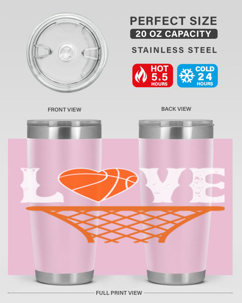 Love 704#- basketball- Tumbler