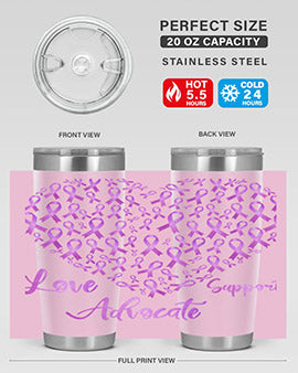 Love Suppor Advocae AlzheimerS 194#- alzheimers- Tumbler