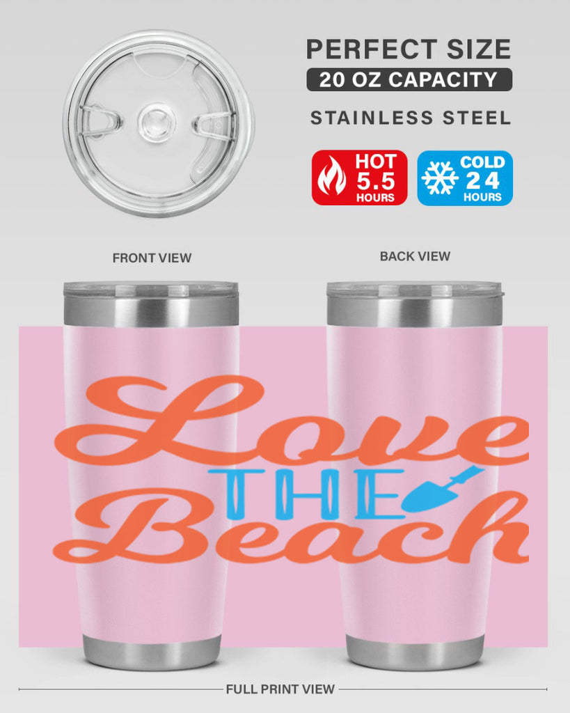 Love The Beach 306#- mermaid- Tumbler