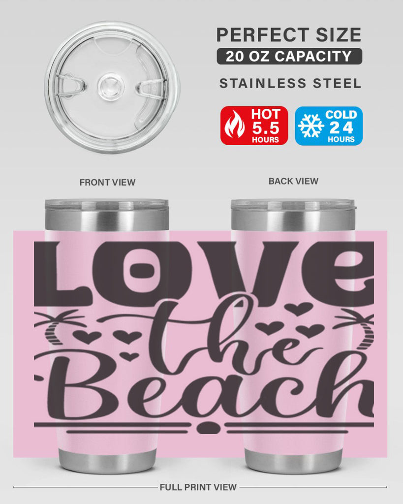 Love the beach 307#- mermaid- Tumbler