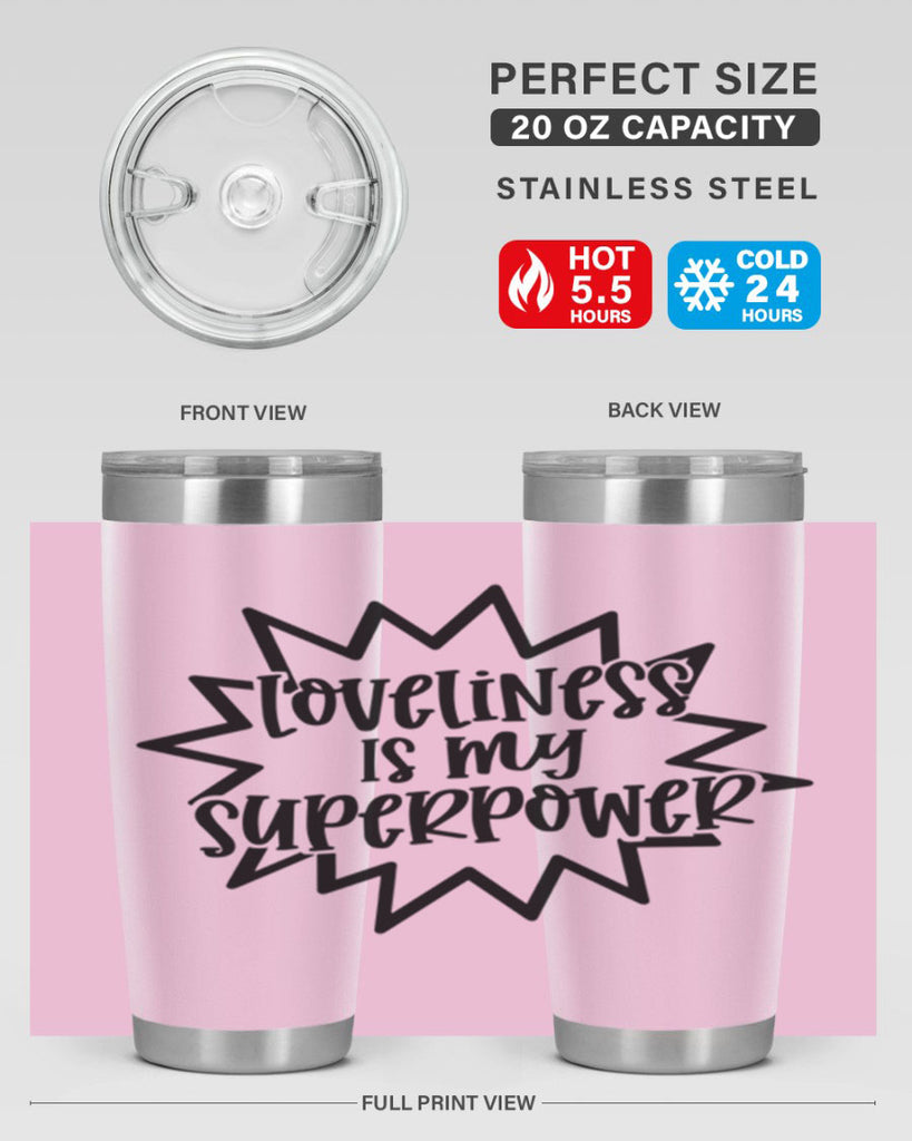 Loveliness Is My Superpower Style 53#- baby- tumbler