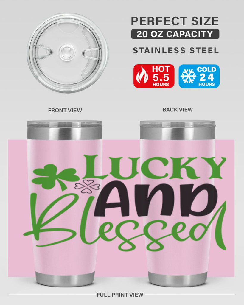 Lucky And Blessed Style 151#- St Patricks Day- Tumbler