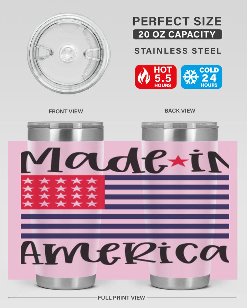 Made in America Style 164#- Fourt Of July- Tumbler