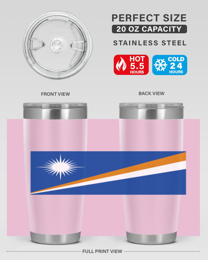 Marshall Islands 90#- world flags- Tumbler