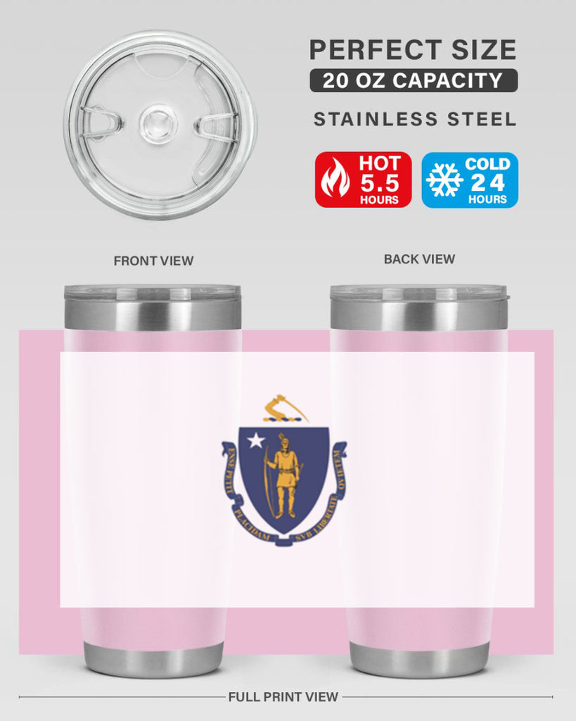 Massachusetts 31#- Us Flags- Tumbler