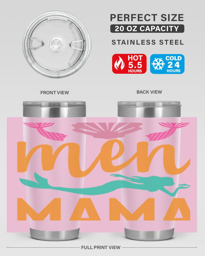 Men Mama Design 318#- mermaid- Tumbler