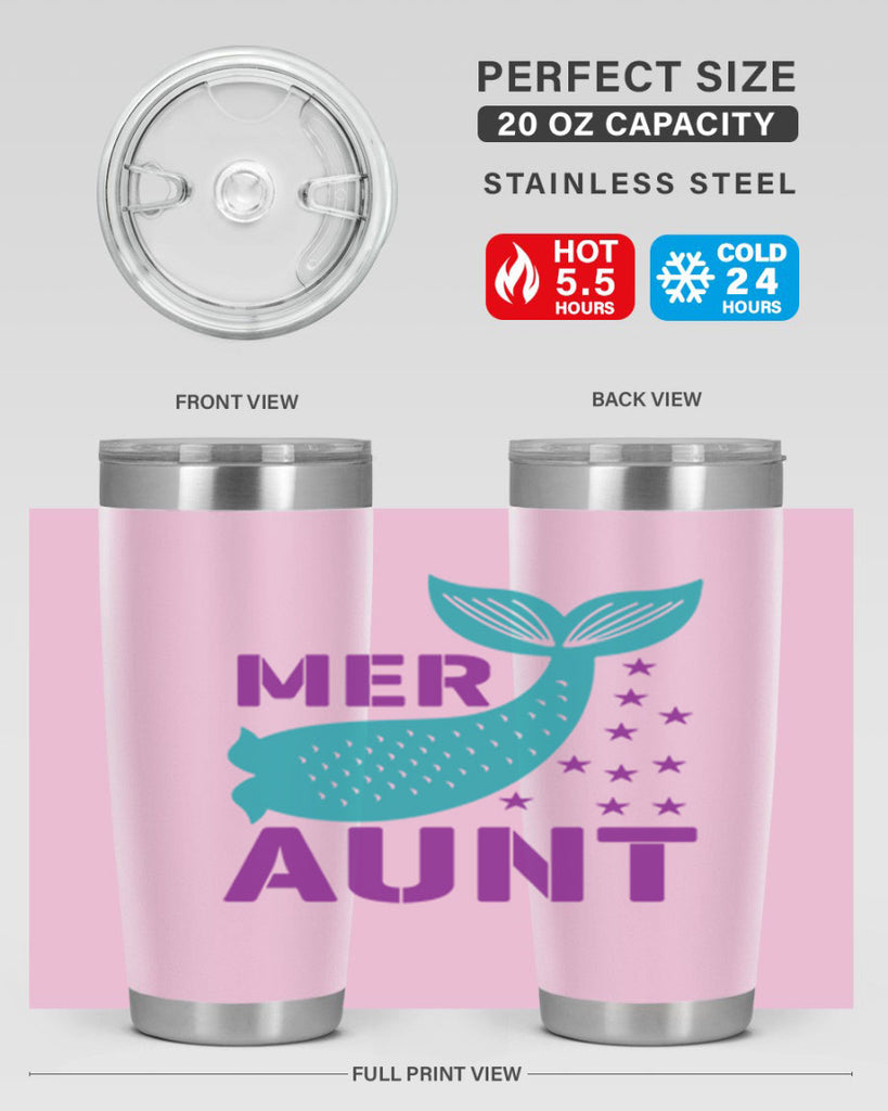 Mer Aunt 319#- mermaid- Tumbler