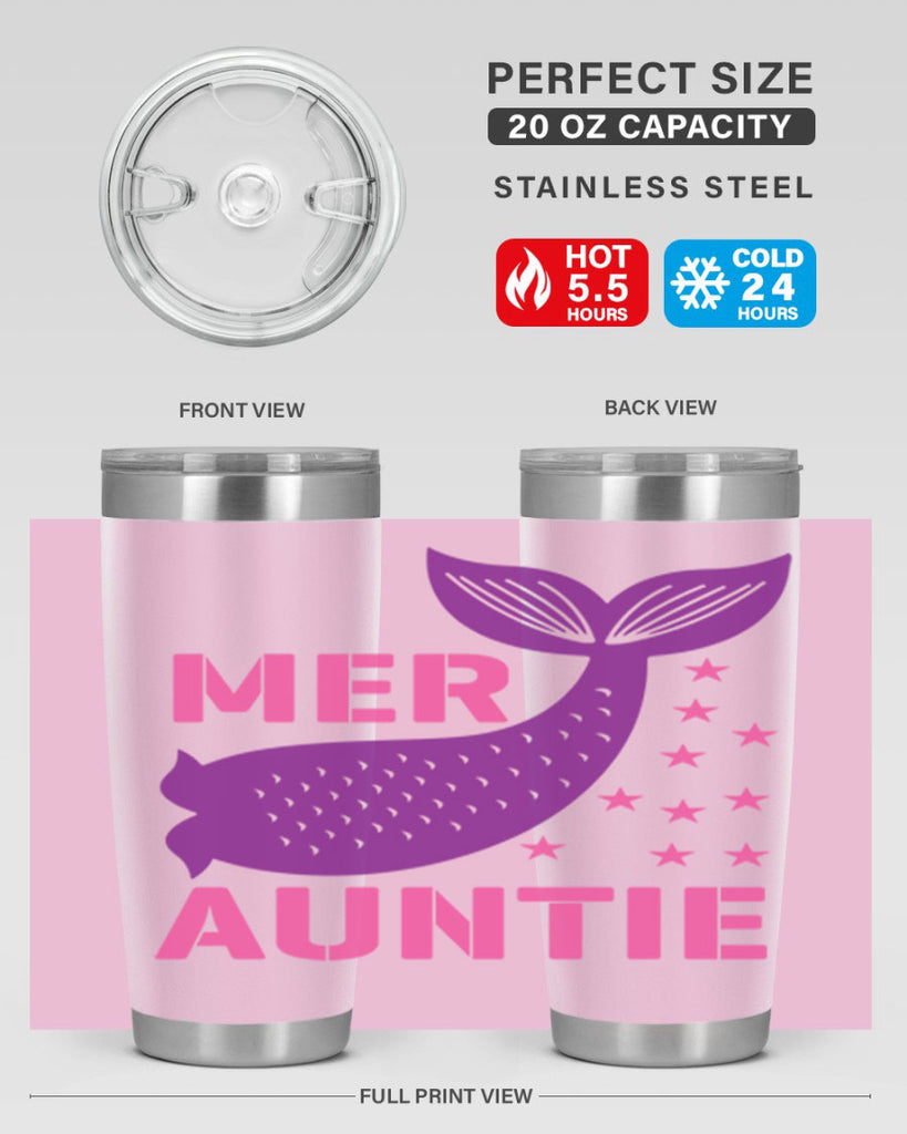 Mer Auntie 320#- mermaid- Tumbler