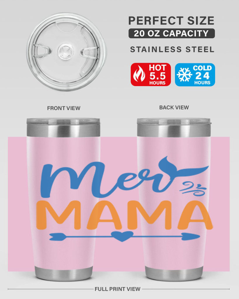 Mer Mama 330#- mermaid- Tumbler