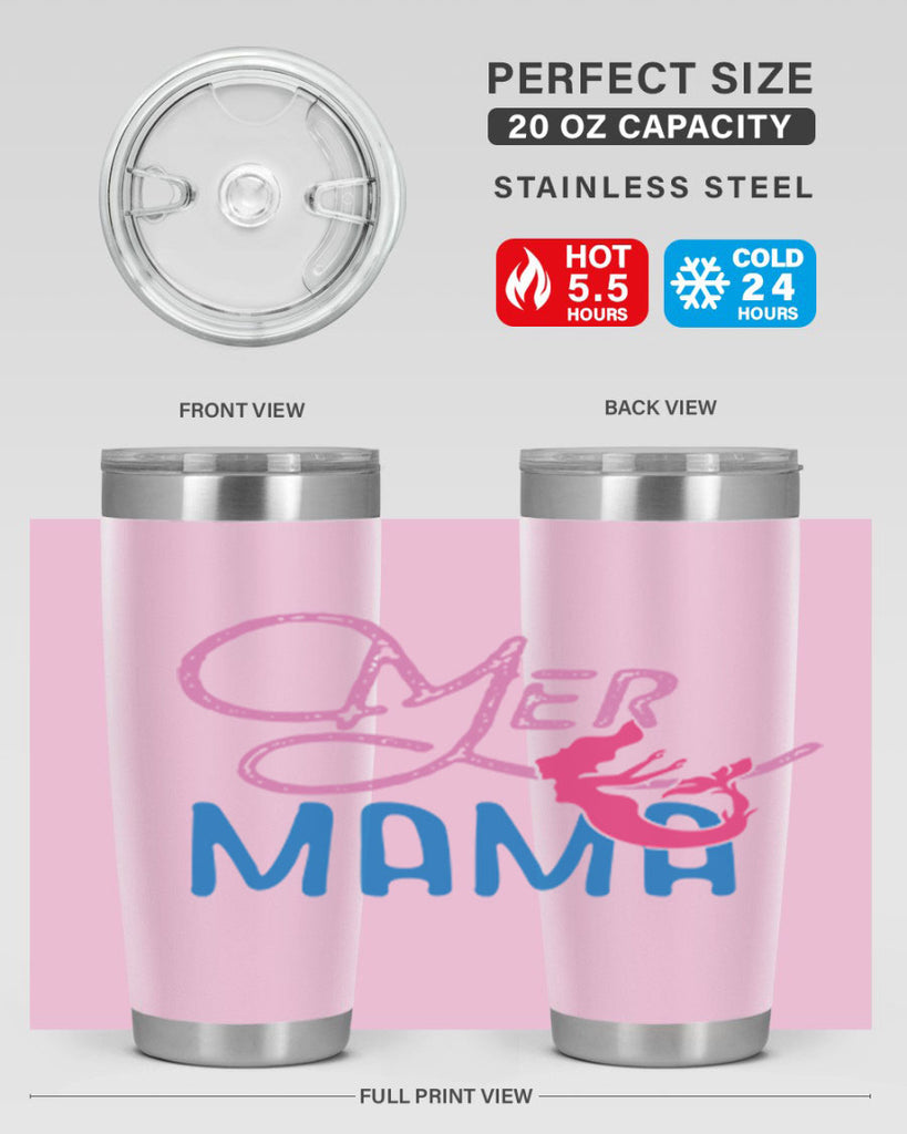 Mer Mama 333#- mermaid- Tumbler