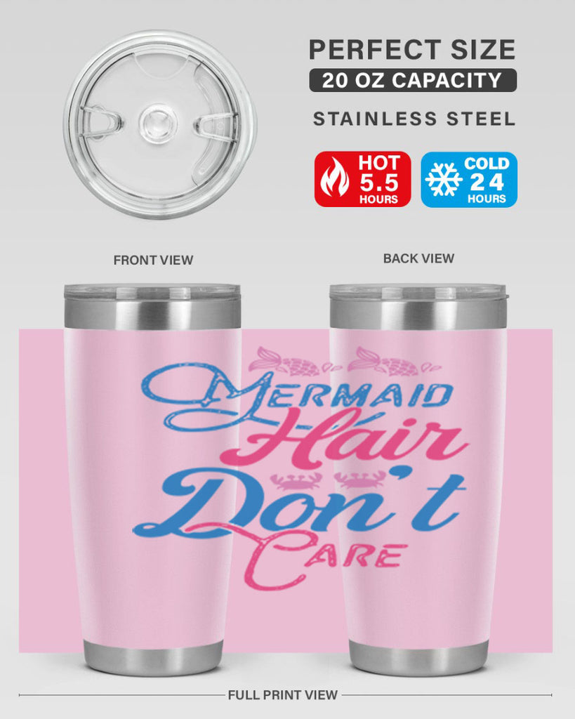 Mermaid Hair Dont Care 358#- mermaid- Tumbler