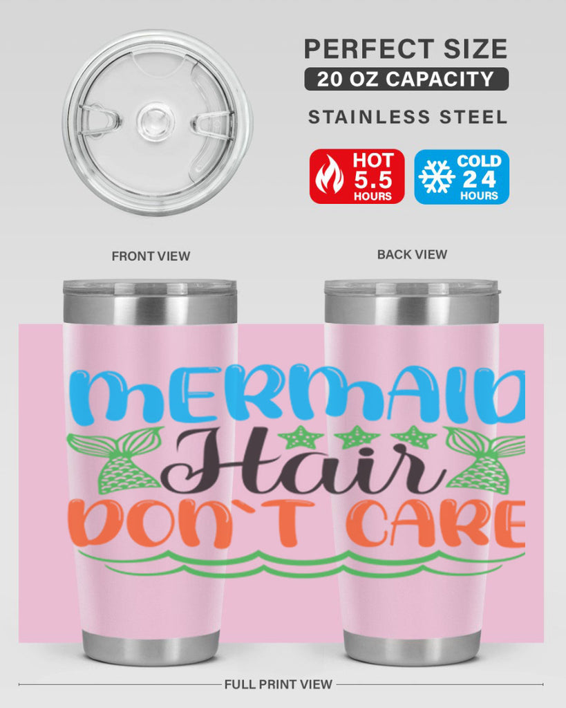 Mermaid Hair Dont Care 406#- mermaid- Tumbler