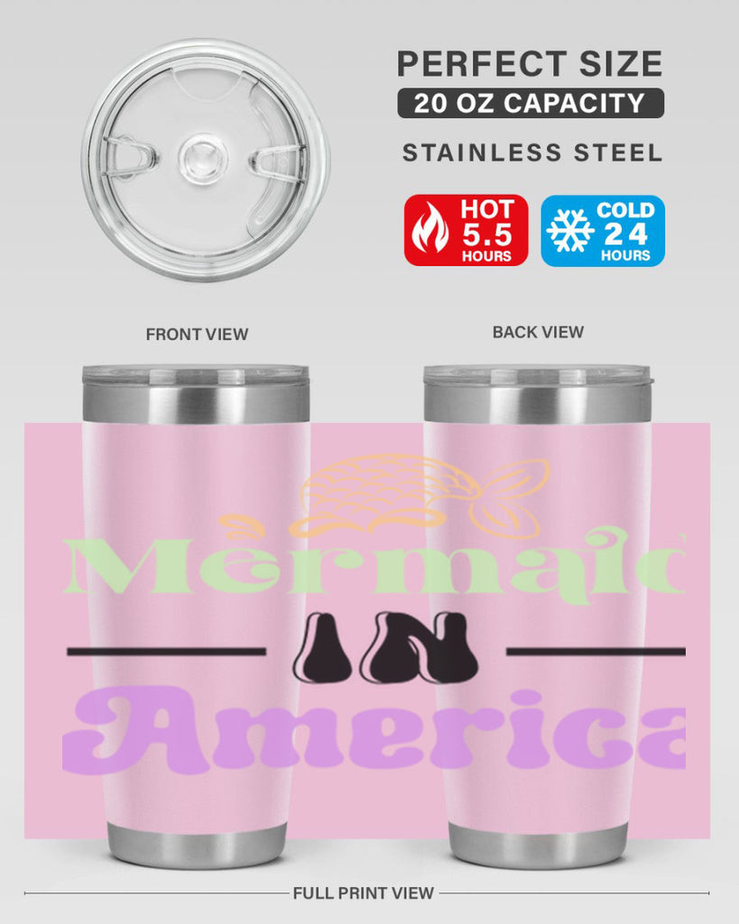 Mermaid In America 420#- mermaid- Tumbler