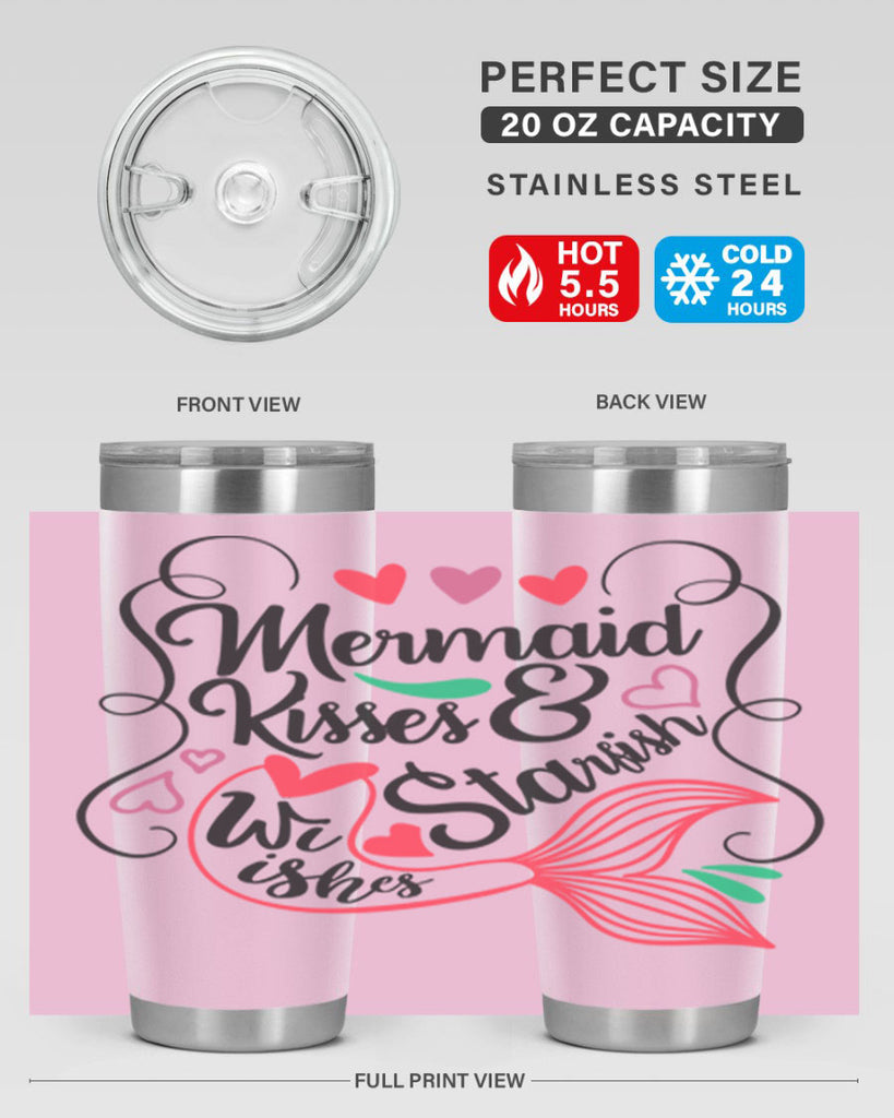 Mermaid Kisses Starfish Wishes 368#- mermaid- Tumbler