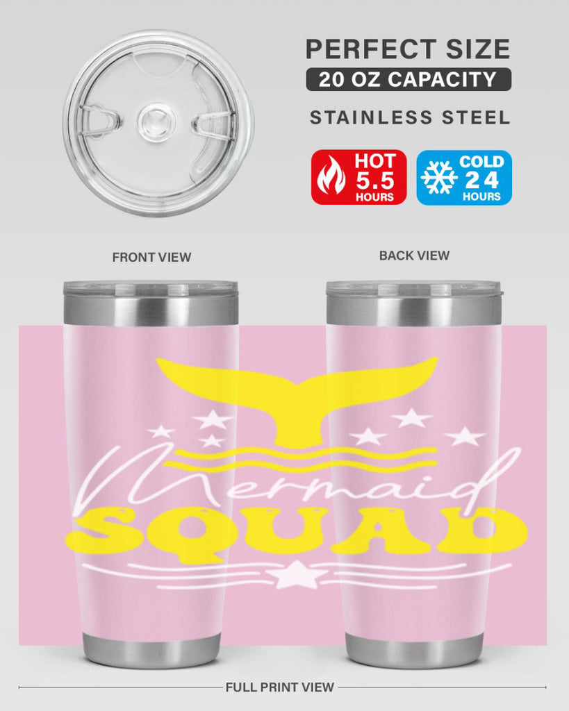 Mermaid Squad 377#- mermaid- Tumbler