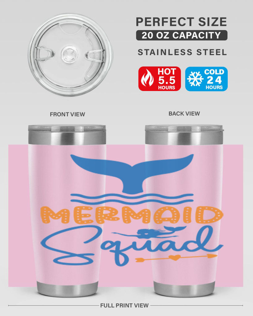 Mermaid Squad 378#- mermaid- Tumbler