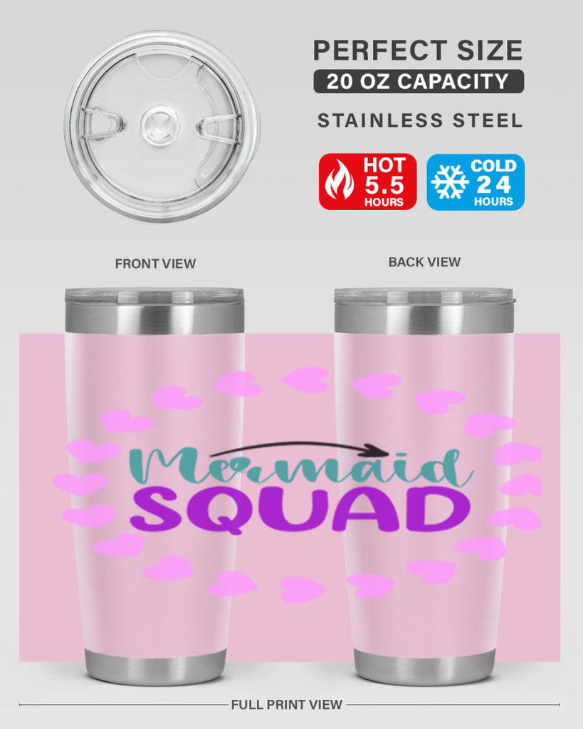 Mermaid Squad 382#- mermaid- Tumbler