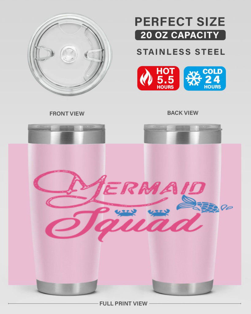 Mermaid Squad 383#- mermaid- Tumbler