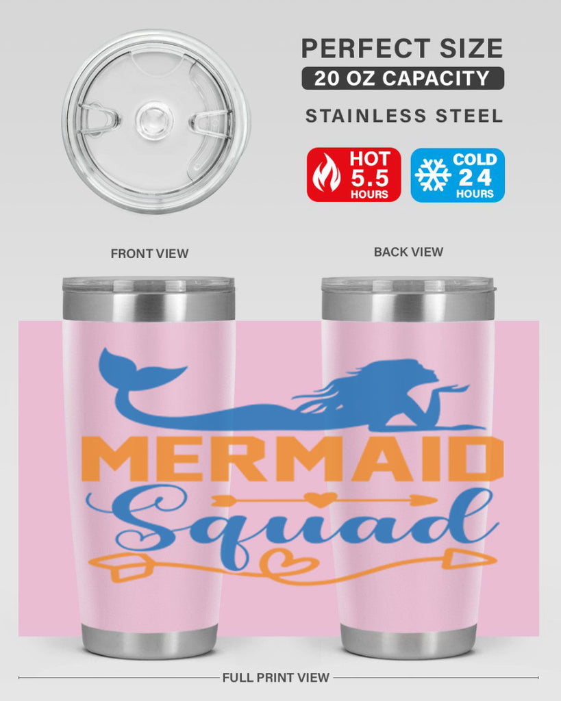 Mermaid Squad 385#- mermaid- Tumbler