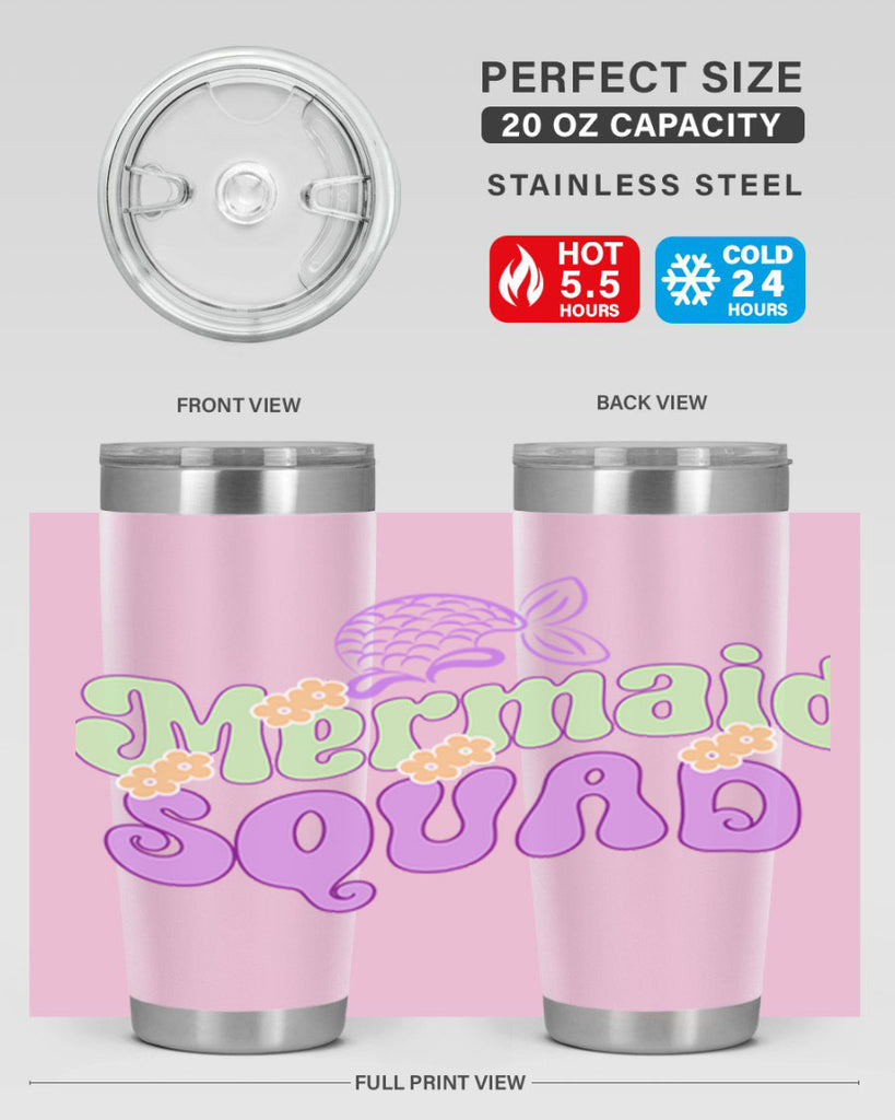 Mermaid Squad 445#- mermaid- Tumbler