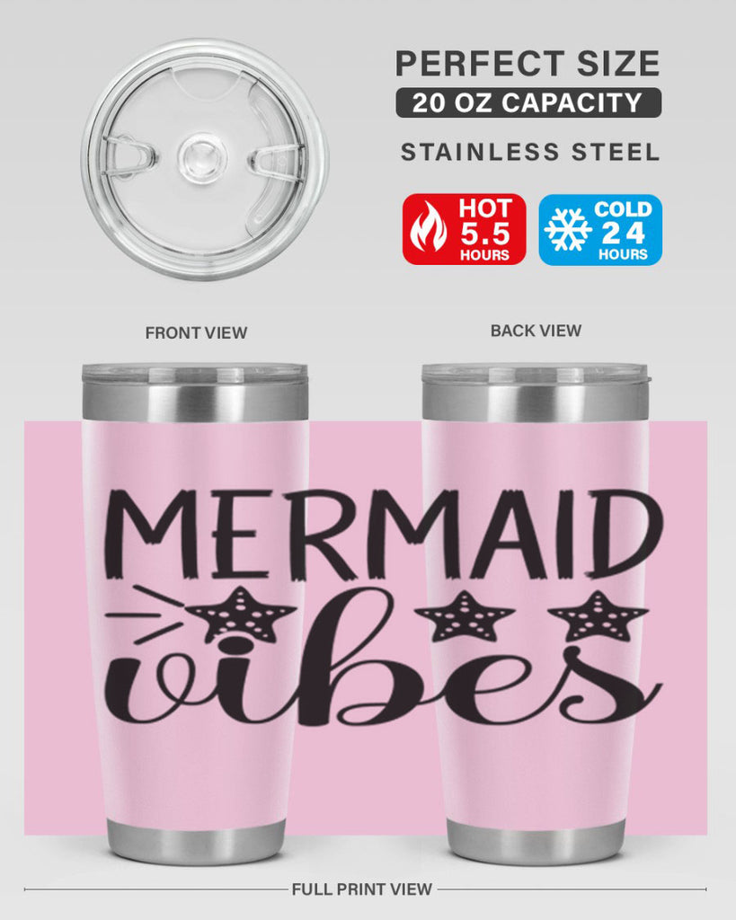 Mermaid Vibes 457#- mermaid- Tumbler