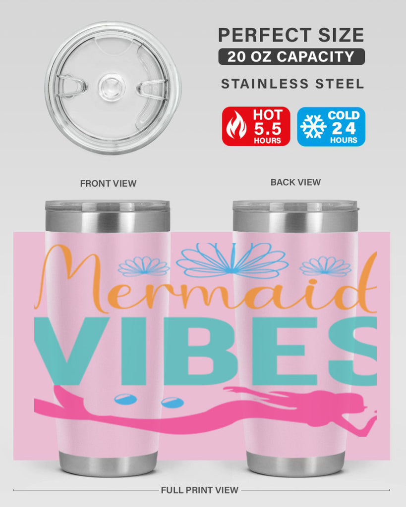 Mermaid Vibes Design 465#- mermaid- Tumbler