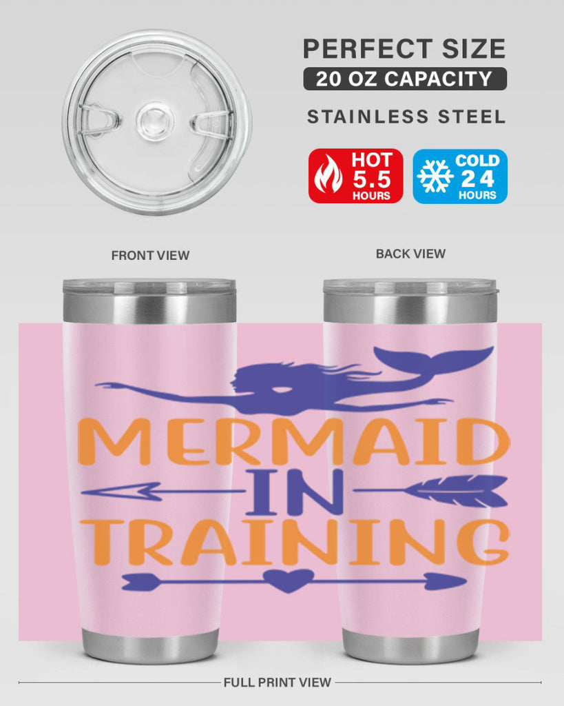 Mermaid in Training 360#- mermaid- Tumbler