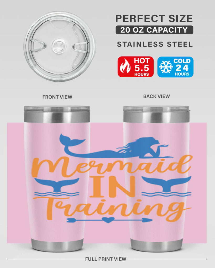 Mermaid in Training 367#- mermaid- Tumbler