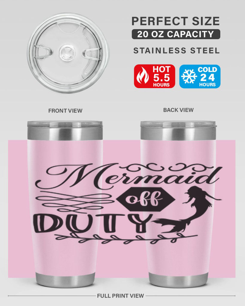 Mermaid off duty 432#- mermaid- Tumbler