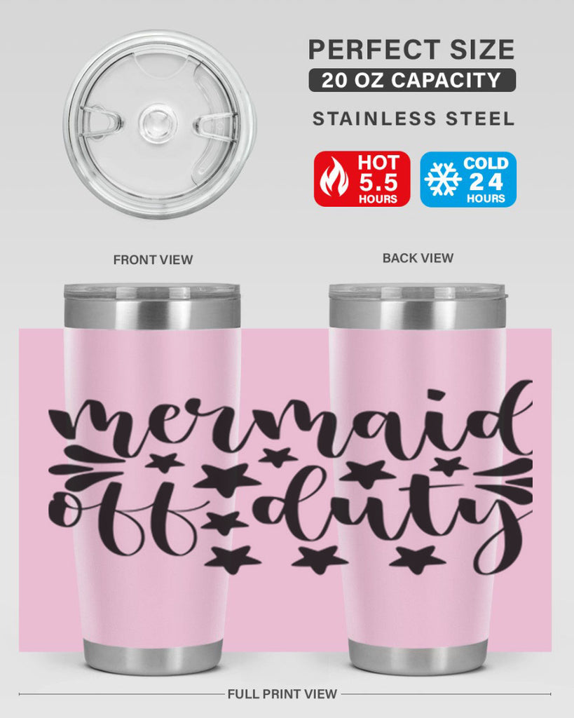 Mermaid off duty 436#- mermaid- Tumbler