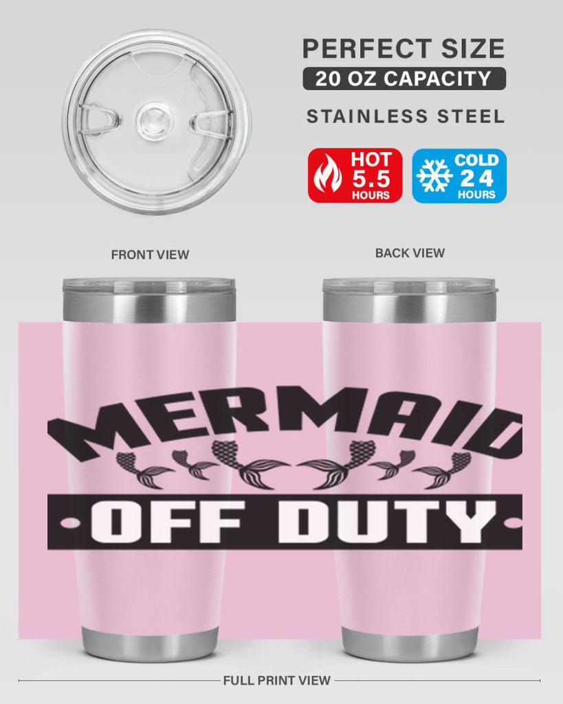 Mermaid off duty 437#- mermaid- Tumbler