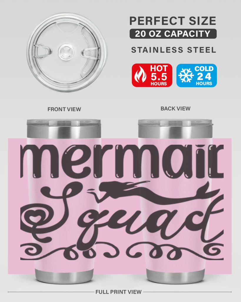 Mermaid squad 446#- mermaid- Tumbler