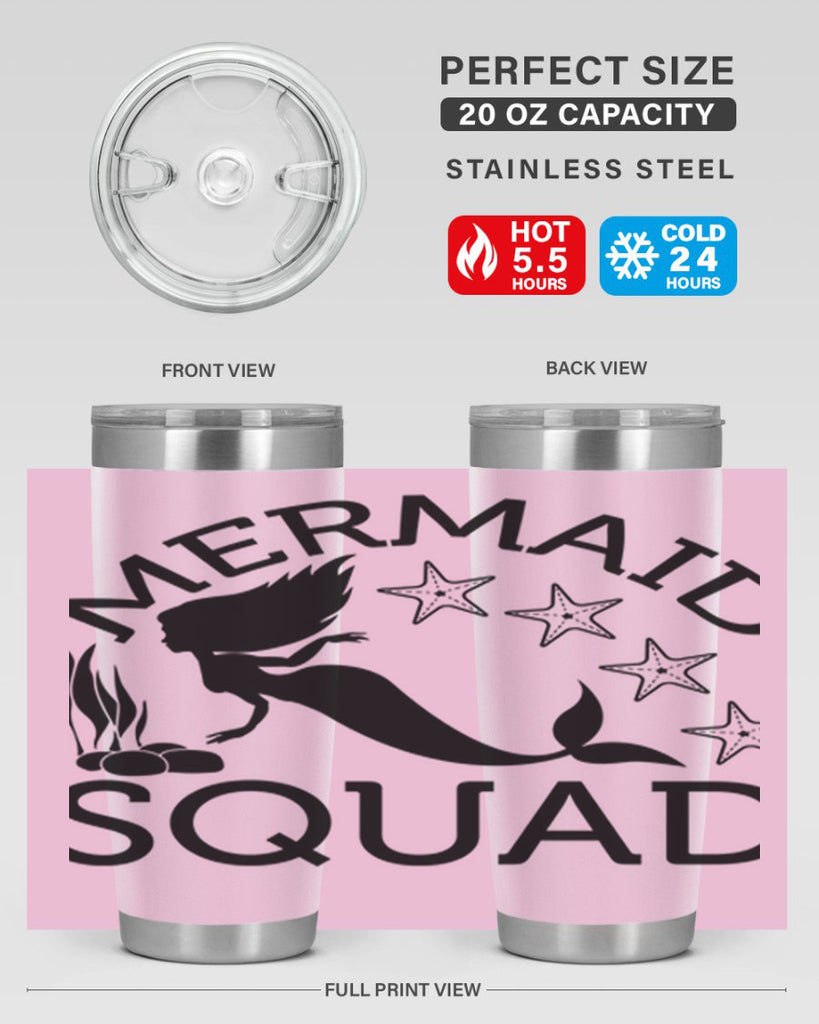 Mermaid squad 448#- mermaid- Tumbler