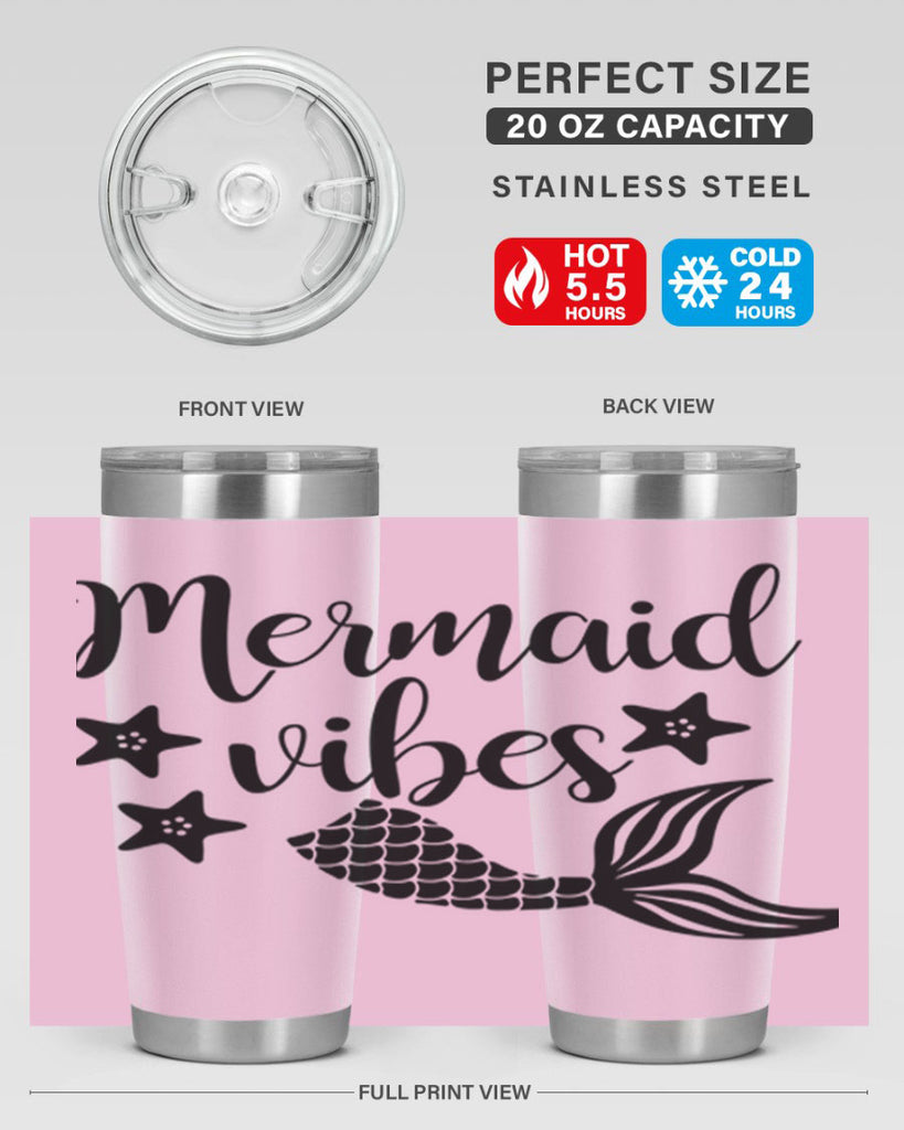 Mermaid vibes 463#- mermaid- Tumbler