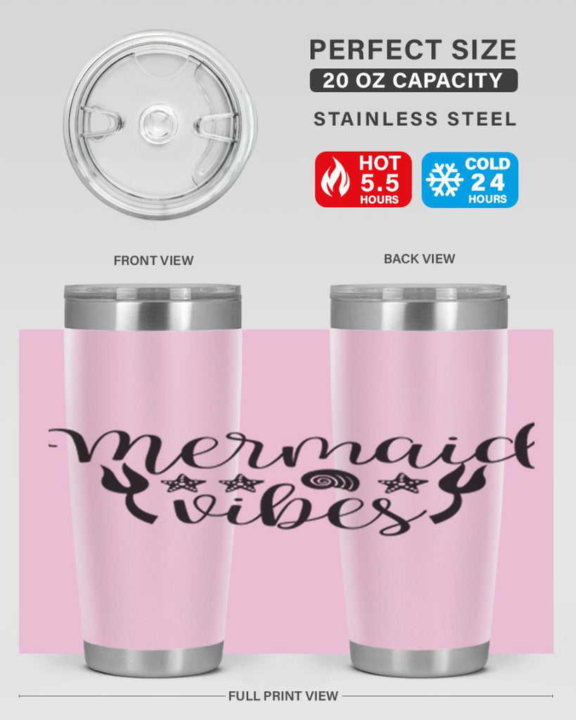 Mermaid vibes design 466#- mermaid- Tumbler