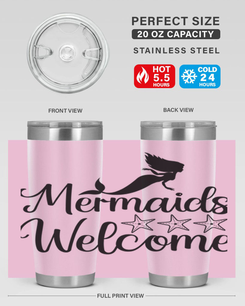 Mermaids welcome 498#- mermaid- Tumbler