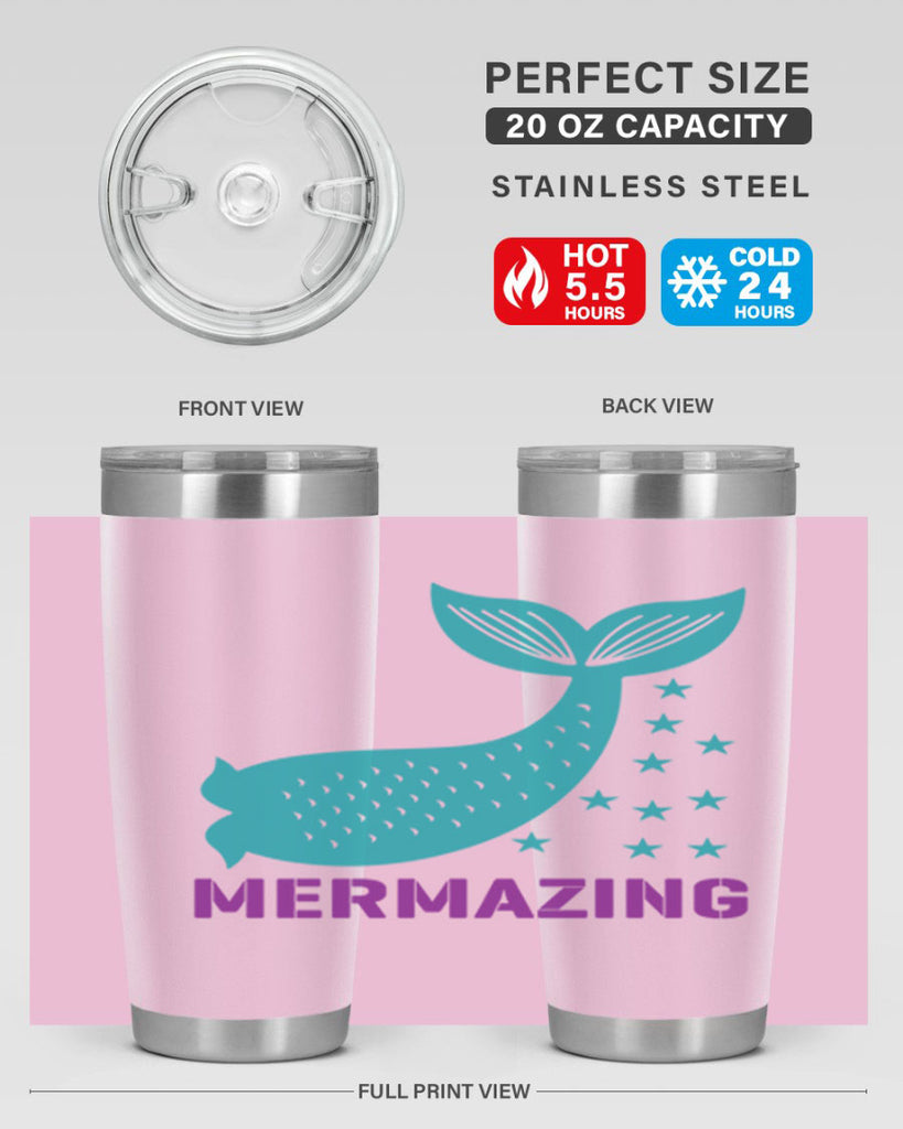 Mermazing 502#- mermaid- Tumbler