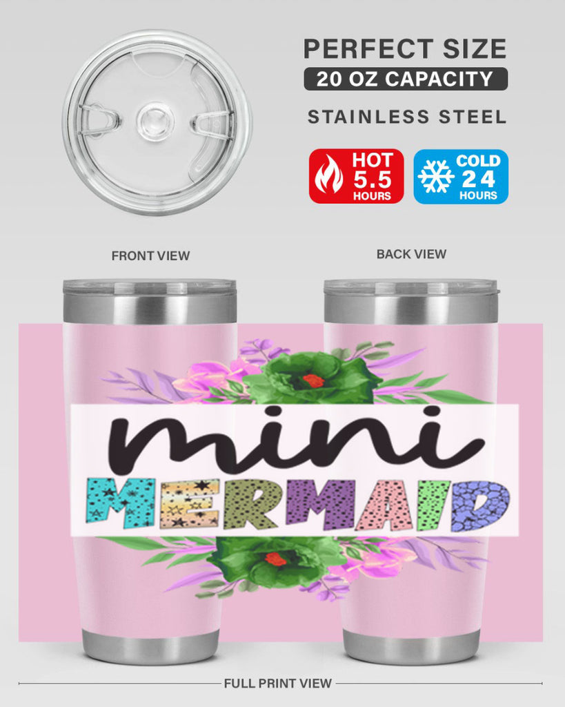 Mini Mermaid 505#- mermaid- Tumbler