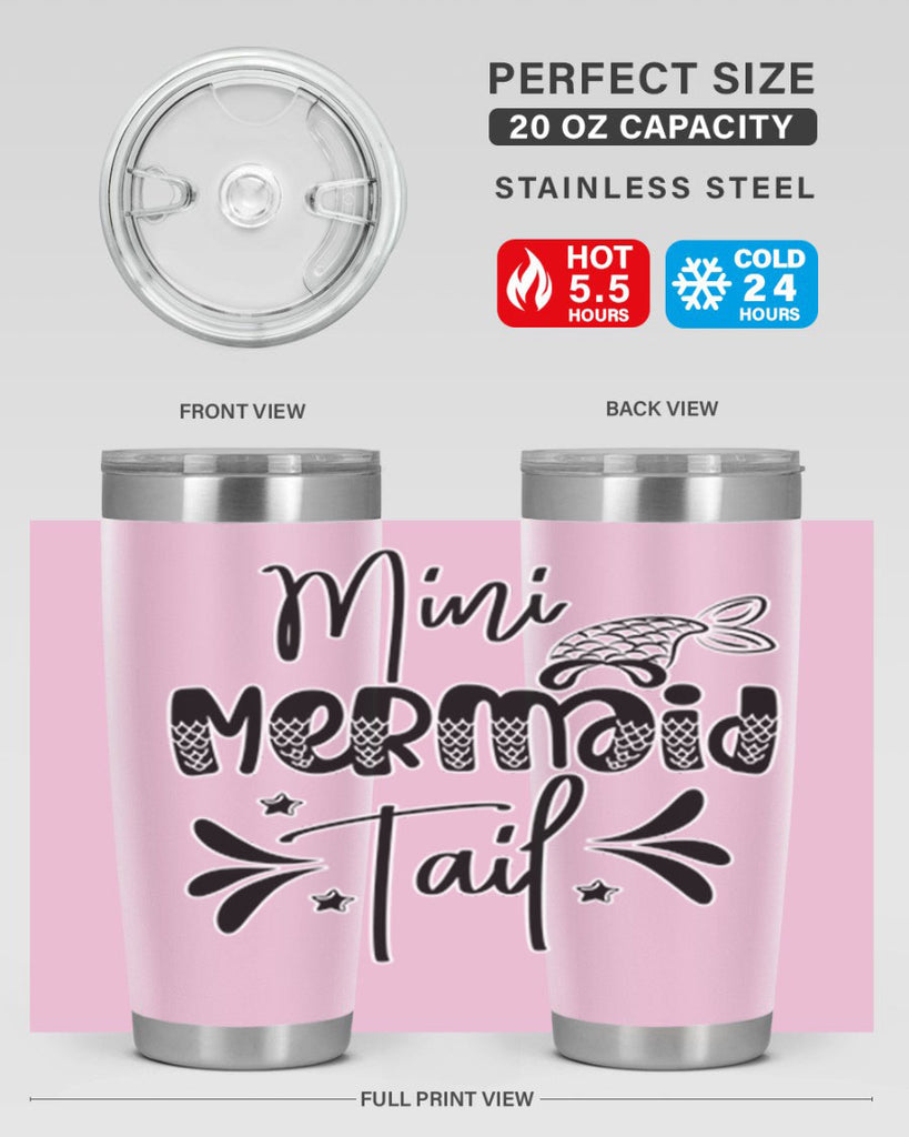 Mini Mermaid Tail 513#- mermaid- Tumbler