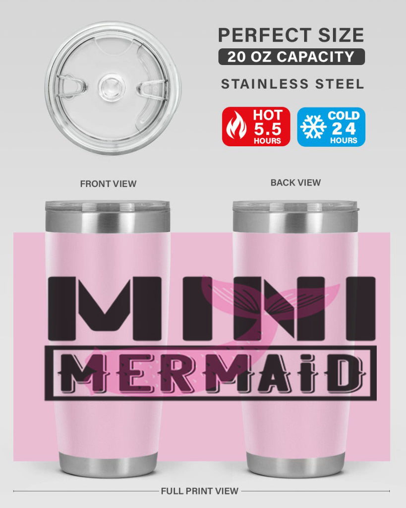 Mini mermaid 504#- mermaid- Tumbler