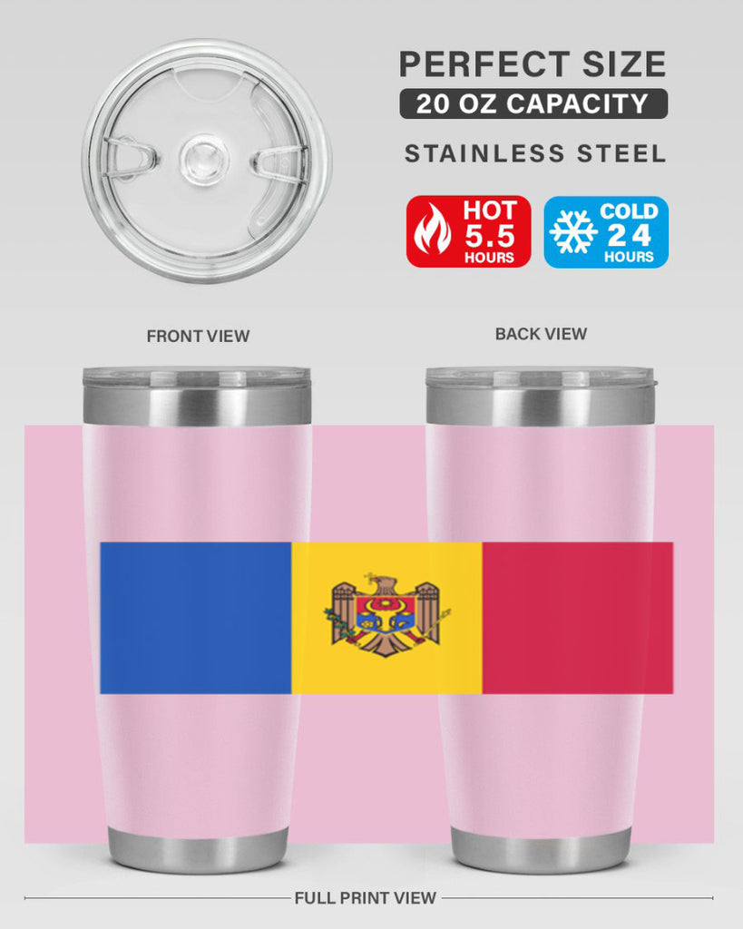 Moldova 85#- world flags- Tumbler