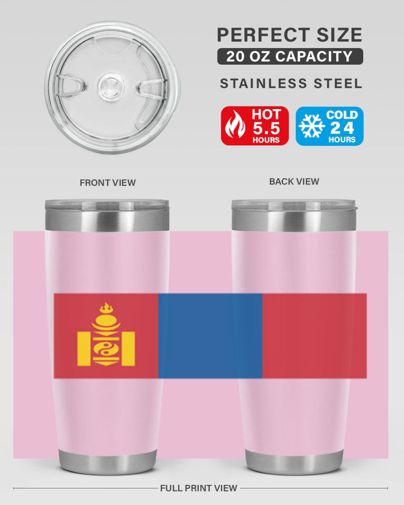 Mongolia 83#- world flags- Tumbler