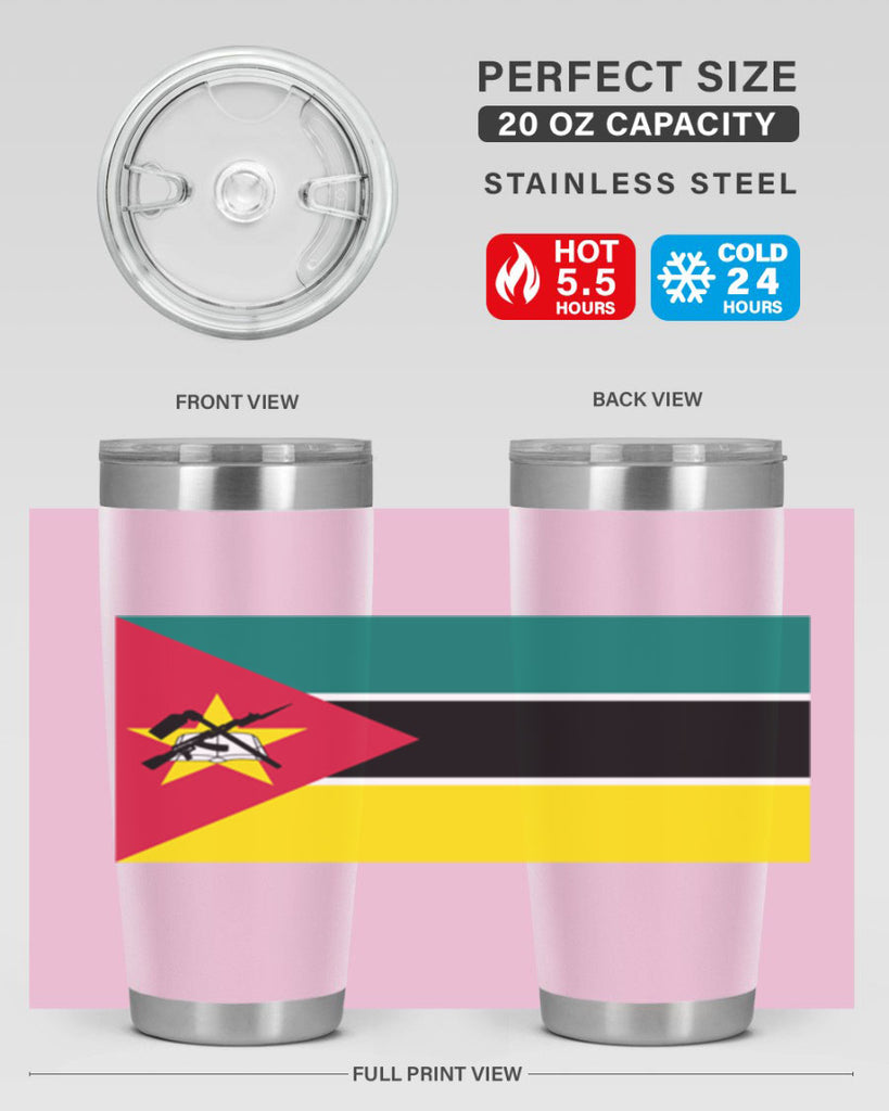 Mozambique 80#- world flags- Tumbler